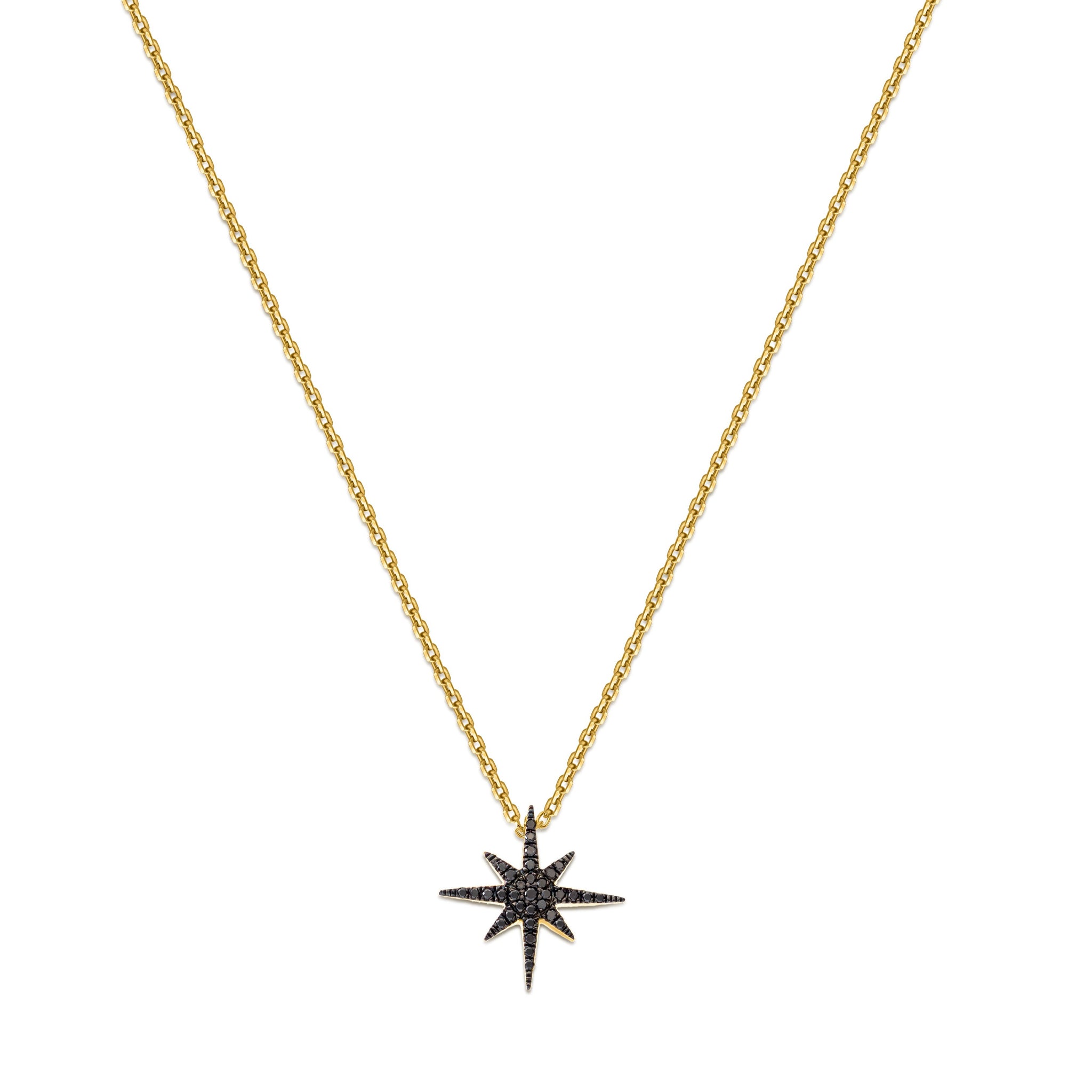 Starburst Necklace- Black Diamonds