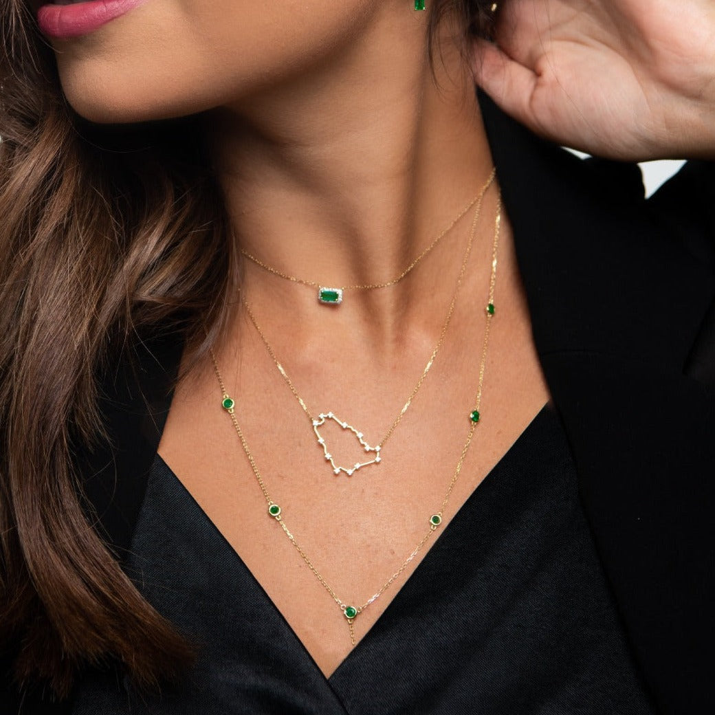 Emeralds Sparkle Necklace