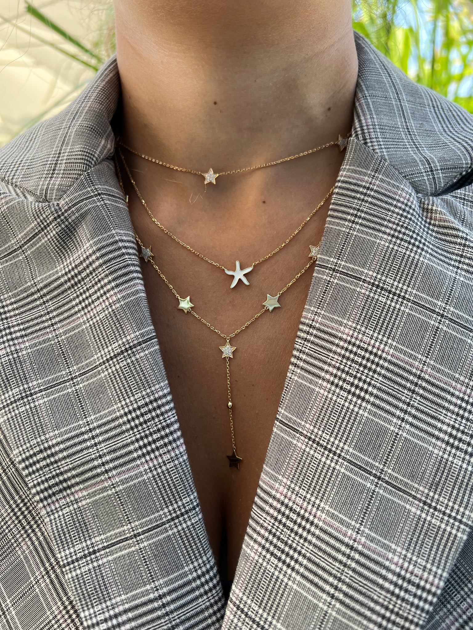 Starfish Enamel Necklace
