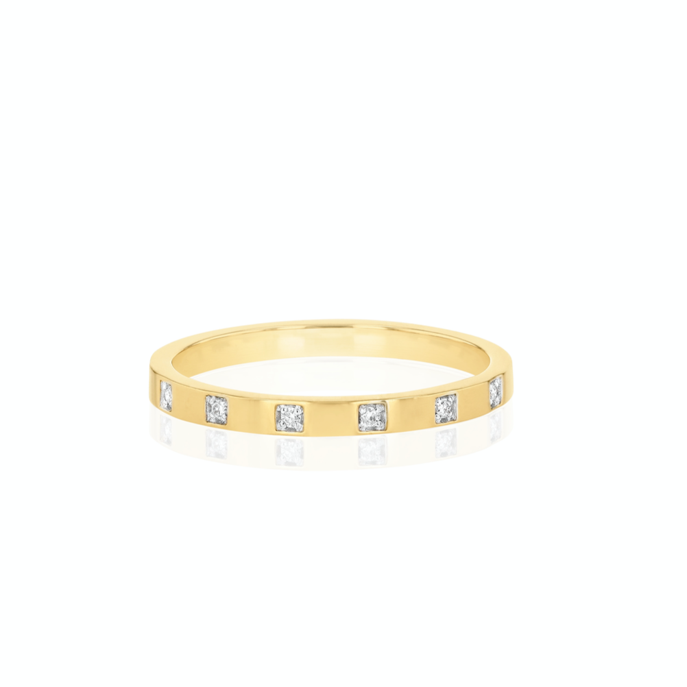 Stackable Ring (7 Diamonds)