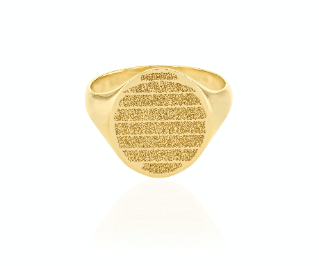 Ayet AlKursi Gold Coin Ring