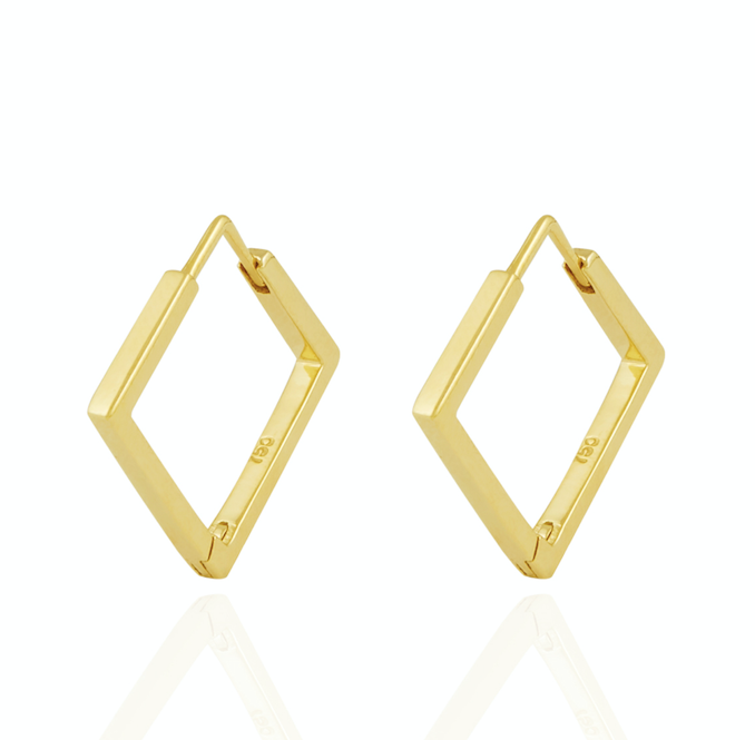 Slim Square Earrings