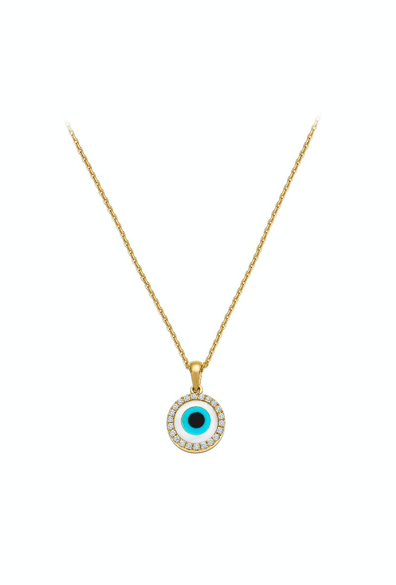 Evil Eye with diamonds Necklace