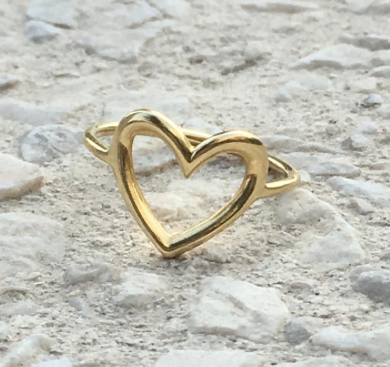 Heart of gold ring