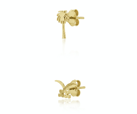 Saudi Palm & Sword Earring