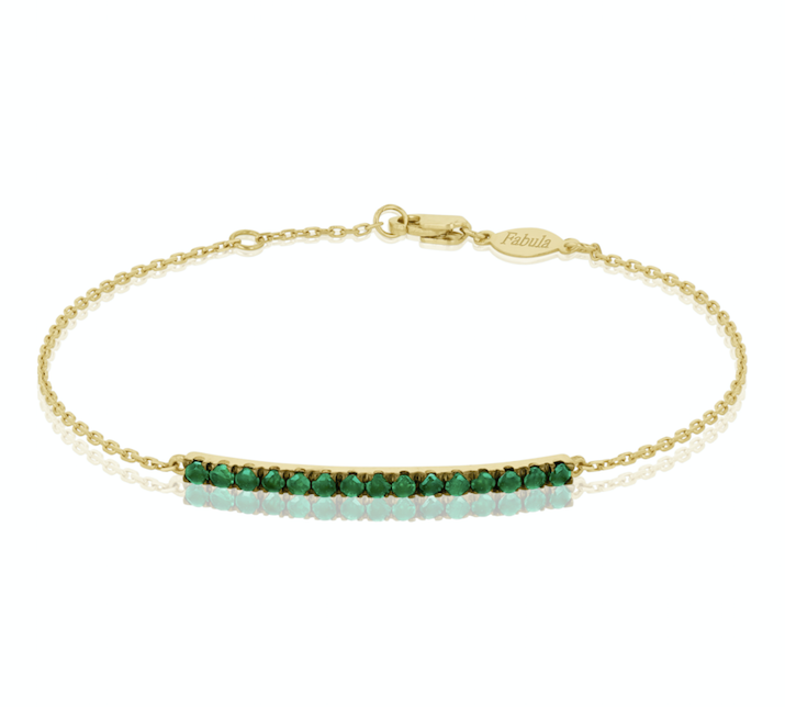 Half Emerald Bracelet