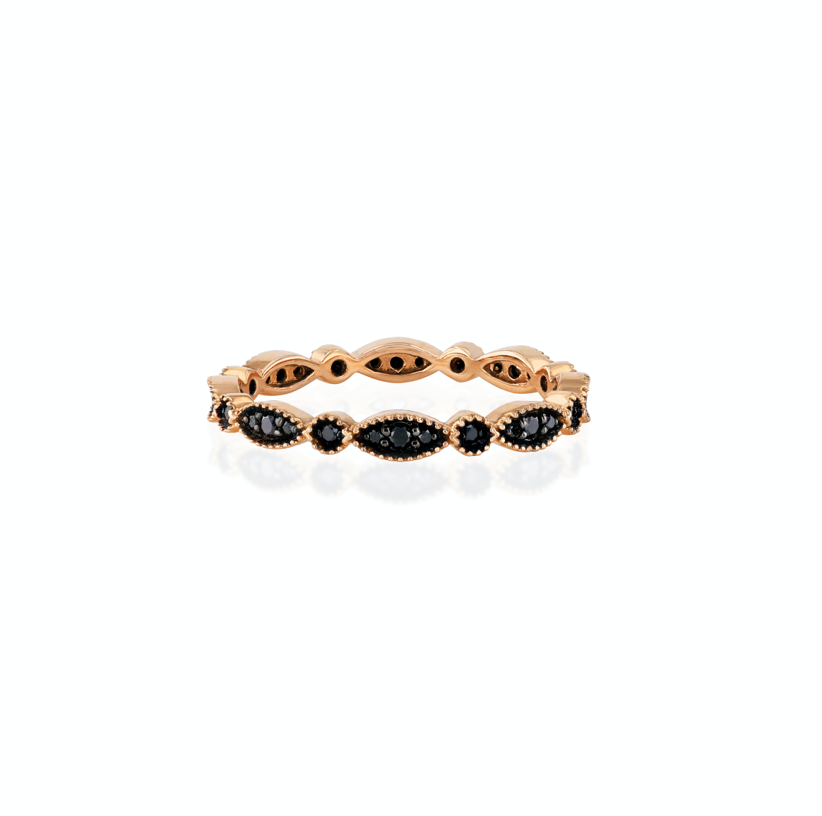 Marquise Black Diamond Ring