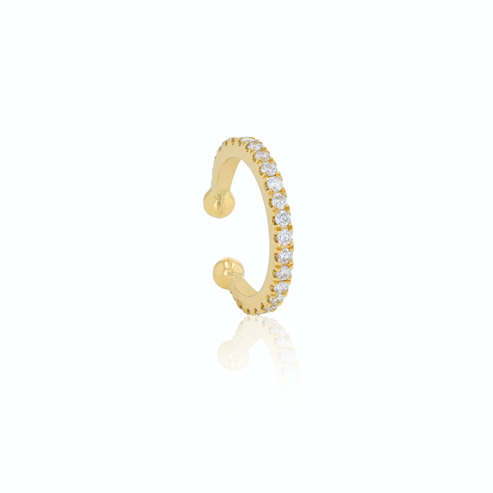 White Diamond Earcuff