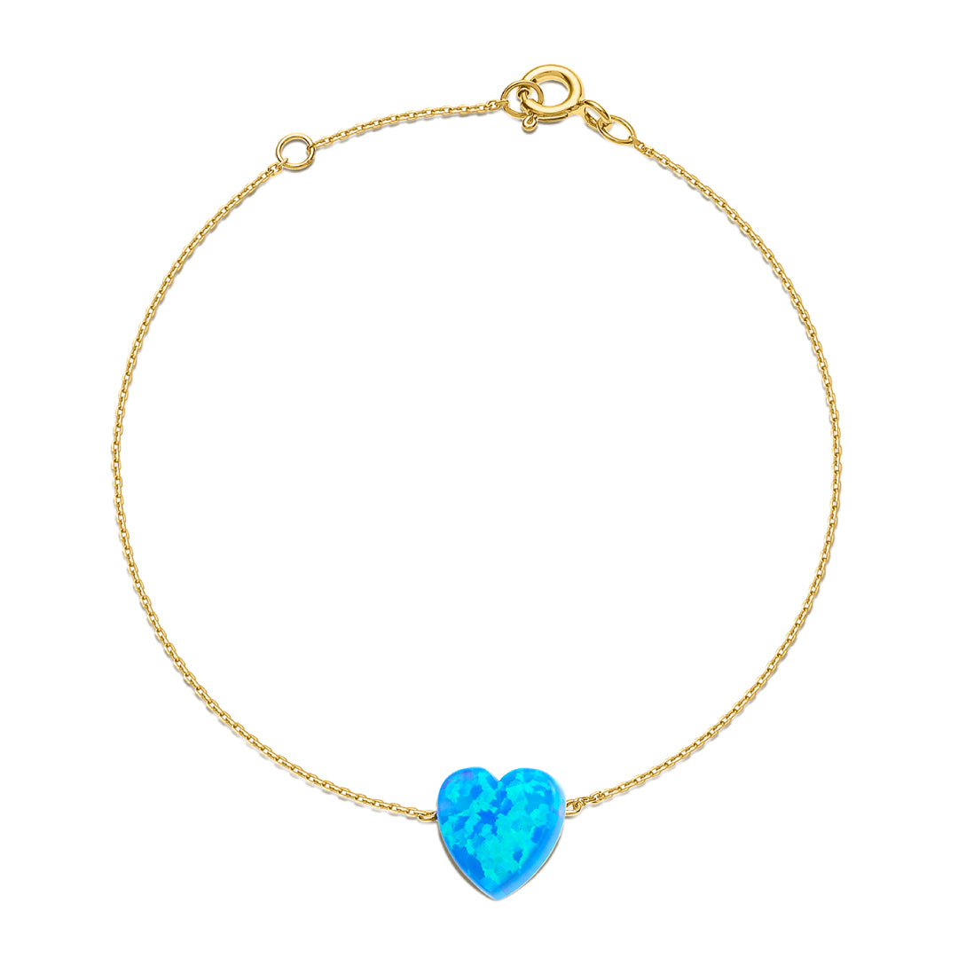 Something Blue Heart Bracelet