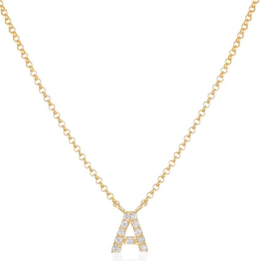 Sparkled Initial Necklace