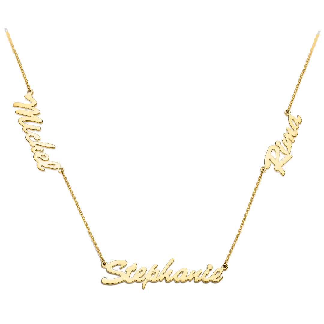 Three Names Necklace