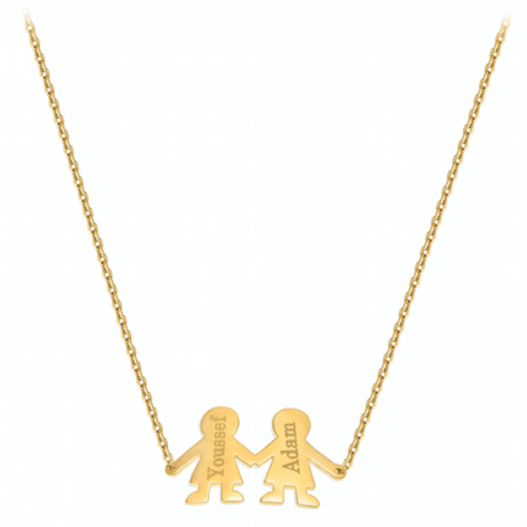 Two Angels Necklace