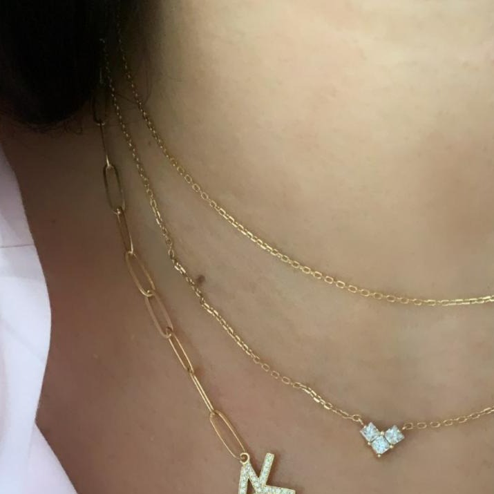 Heart Princess Diamond Necklace