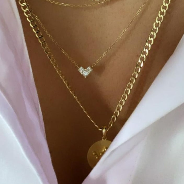Heart Princess Diamond Necklace
