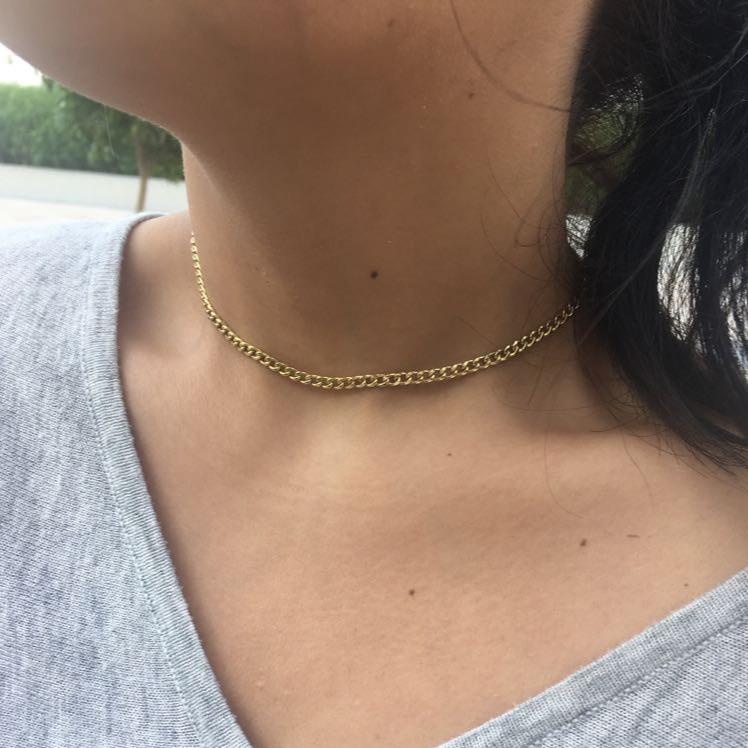 Thin Chain Reaction Necklace