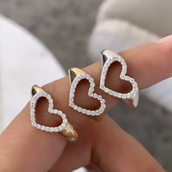 Diamond Heart Ring