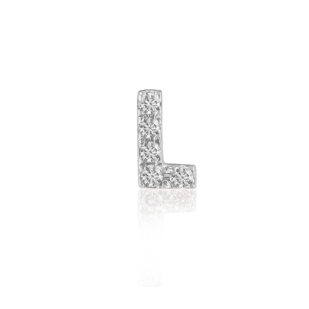 Sparkled letter Earrings (Single)