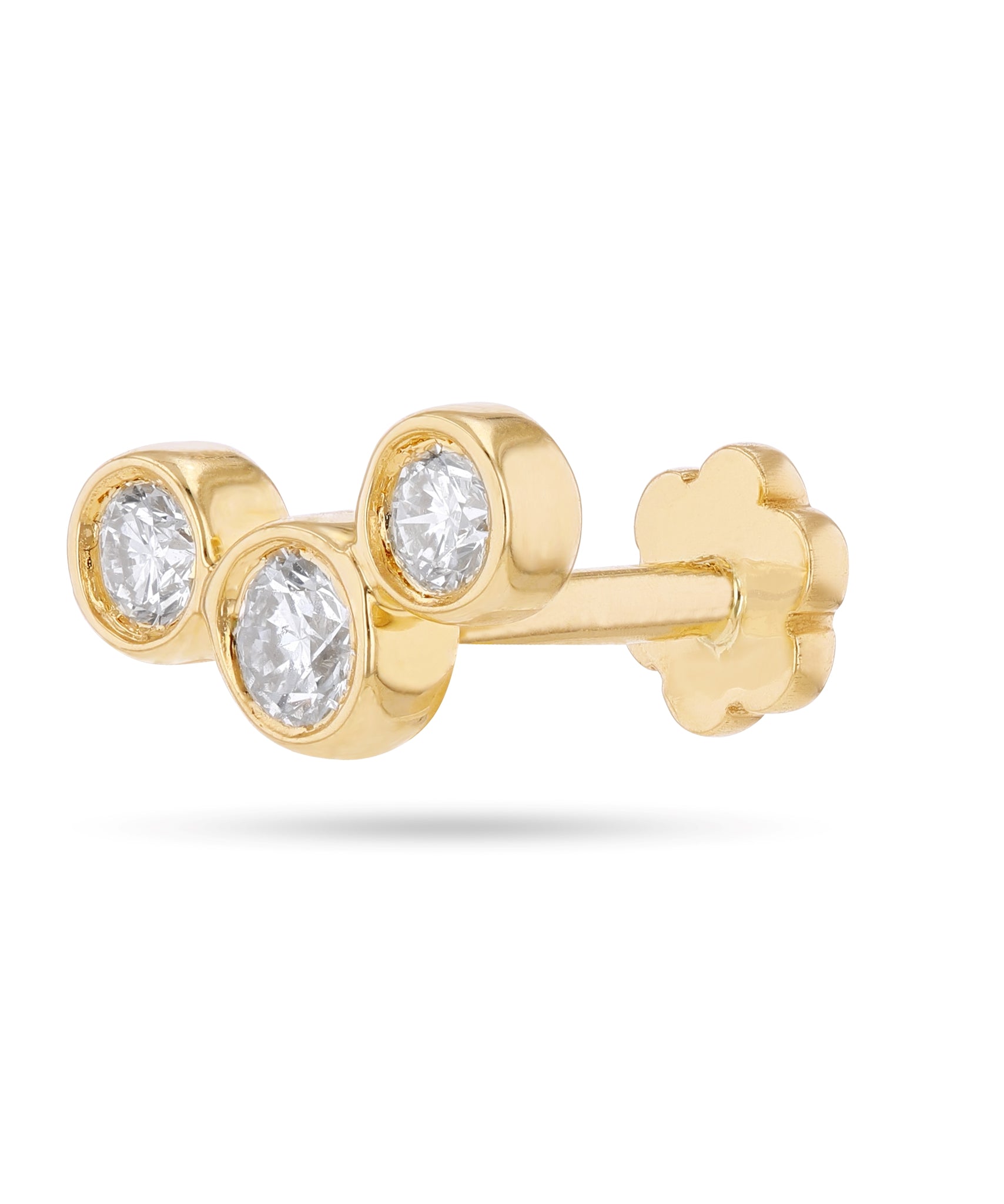 Trinity Diamond Flatback Stud (Single)
