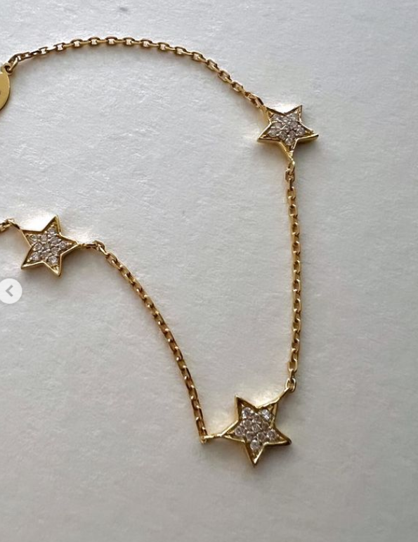 Triple Stars Diamond Necklace